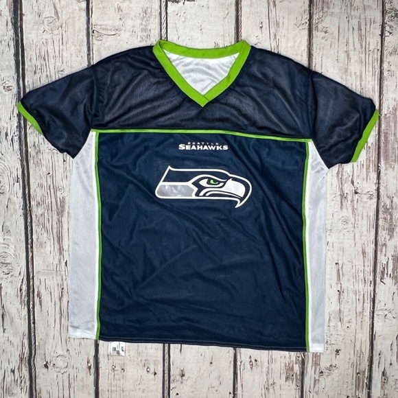 Seattle Seahawks NFL Flag Football Reversible Jersey Mens - Picture 1 of 6